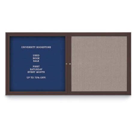 United Visual Products Corkboard, Rubber/Black, 72"x48" UV408PLUS-BLACK-RUBBER